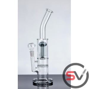 CURVED NECK JELLYFISH HONEYCOMB WATER PIPE 12inch